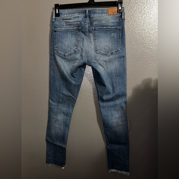 Express Blue Jeans With Patched Rips - Picture 2 of 2